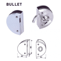 Bullet fs009a εσωτερικός σύρτης για γυάλινη πορτα