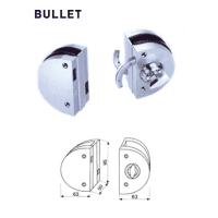 Bullet fs010a κλειδαριά που κλειδώνει απο μεσα και εξω για γυάλινη πορτα