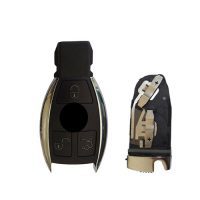 Κέλυφος τηλεκοντρόλ mercedes benz smart key με 3 κουμπιά nickel