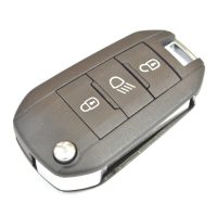 Αναδιπλωμένο τηλεκοντρόλ peugeot με 3 κουμπιά 433mhz 208,2008,308
