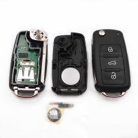 Αναδιπλωμένο τηλεκοντρόλ με 3 κουμπιά skoda-3t0837202l