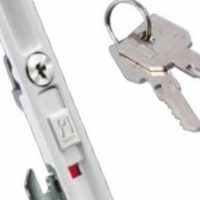 Domus kliklok 7710l κλειδαρια συρόμενων με κυλινδρο λευκο