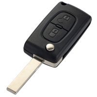 Αναδιπλωμένο τηλεκοντρόλ peugeot με 2 κουμπιά 433 mhz 207 307 308