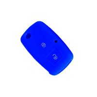 Θηκη σιλικονης volkswagen seat skoda μπλε με 2 κουμπια