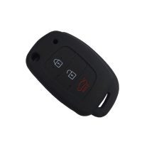 Θηκη σιλικονης hyundai kia μαυρη με 3 κουμπια