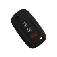 Θηκη σιλικονης renault smart με 3 κουμπια μαυρη