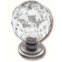 Πομολο επιπλου import hellas 38630n 30mm nickel κρυσταλλο