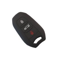 Θηκη σιλικονης για τα νεα peugeot citroen μαυρη με 3 κουμπια