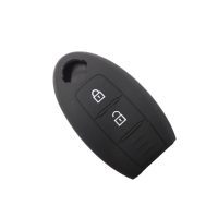 Θηκη σιλικονης για nissan smart key σε μαυρη με 2 κουμπια