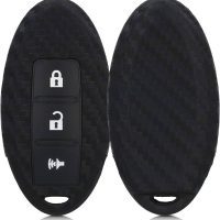 Θηκη σιλικόνης carbon για τα nissan smart key με 3 button