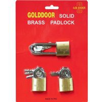 Goldoor λουκετα set με 3 λουκετα 30mm με το ιδιο κλειδι